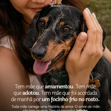 Toda mãe carrega uma história de amor única. E quem tem um pet sabe: esse amor é tão real, tão profundo e tão incondicional quanto qualquer outro.  Para todas as mães de pet:   Feliz Dia das Mães! 🐶🤍